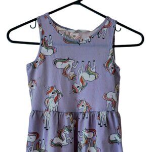 Girls sleeveless unicorn dress